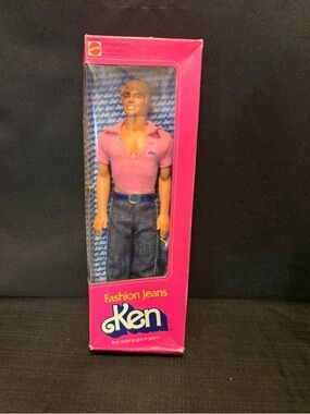 VINTAGE 1981 FASHION JEANS KEN BARBIE DOLL MATTEL NRFB EXCELLENT CONDITION #5316